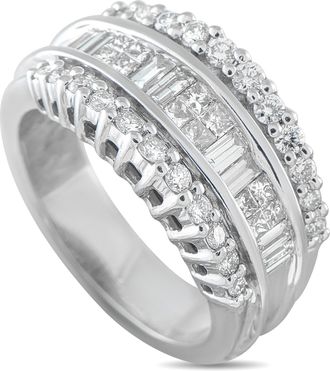 Luxury Bazaar 14K White Gold 1.0ct Diamond Ring MF02-081126