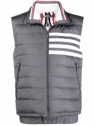 Thom Browne Bodywarmer met print - Grijs