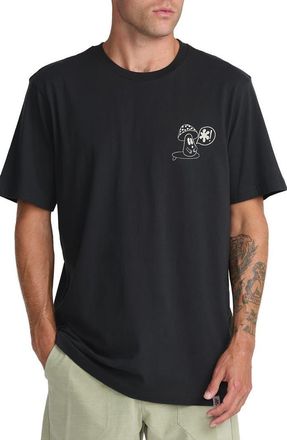 Rvca Bryce Bloom Graphic T-Shirt in Pirate Black at Nordstrom, Size Xx-Large