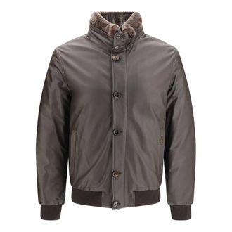 Moorer Cleros P1 Shearling Down Jacket - - Jackets - Uomo - Marrone - S