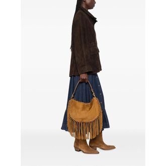 Isabel Marant Whipstitched Calf Leather Tote Bag - Brown