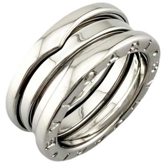 Bulgari B.Zero1 Silver White Gold (18K) Band Ring (Pre-Owned)