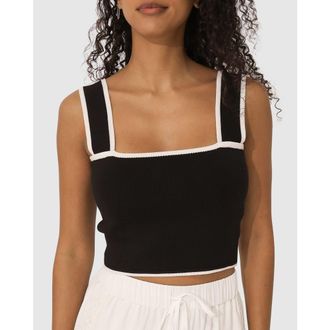 Belle & Bloom Forevermore Knitted Top in Black at Nordstrom, Size Small Au