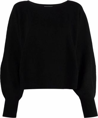 Alberta Ferretti V-Neck Ruffled Sweater