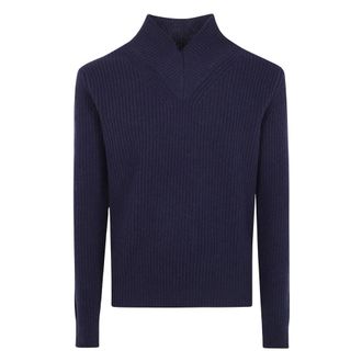 Cruna Vail V-neck Manga Larga - Knitwear - Hombre - Azul - 2XL