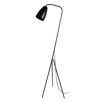 Tosel Lamp&aacute;ra de pie trepied metal Alt.155cm negro ;Pantalla: negro