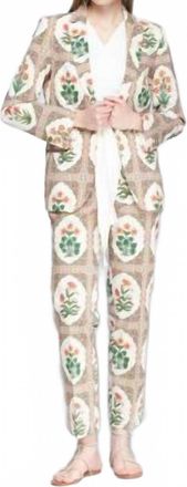 Vilagallo Hannah Seersucker Jacket In Floral