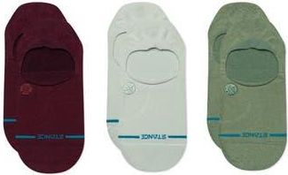 Stance Icon 3-Pack No-Show Liner Socks in Fig/Sage/Green Assorted at Nordstrom Rack, Size Large