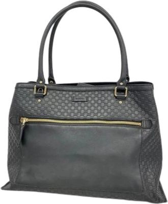 Gucci Pre-owned Tote Bags, female, Black, Size: ONE SIZE Pre-owned Tote Bag