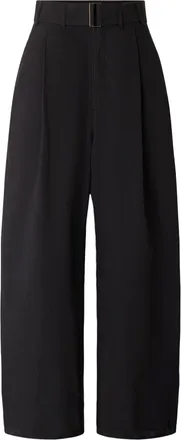 SOEUR Wide-Leg Black Trousers with High Waist