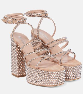 PARIS TEXAS Holly Evita suede platform sandals