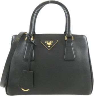 Prada Pre-owned Saffiano Lux Bag - Dames - Vintage Handtas - Zwart - ONE Size - Leer - Vintage