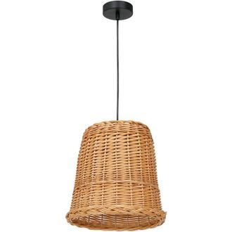 Milagro L&aacute;mpara colgante vimini natural wood 1xE27