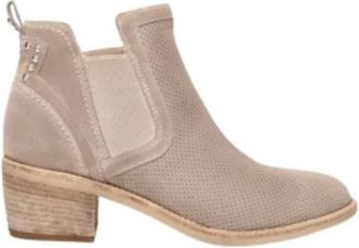 Nero Giardini Velvet Chelsea Boots - Dames - Chelseaboots - Beige - 38 EU - Schoenen