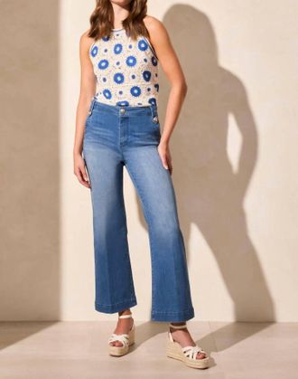 Tribal Brooke Palazzo Marine Jeans In Calypso Blue