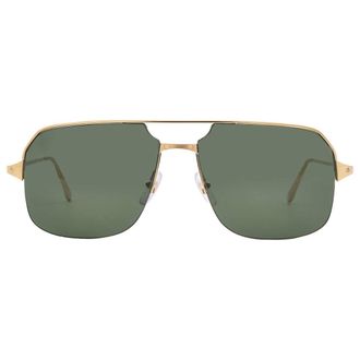 Cartier Santos de Cartier Green Navigator Mens Sunglasses CT0230S 002 59