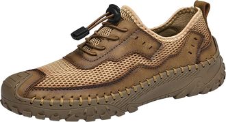 Generic Hiking Shoes for Men UK Wide, Walking Trainers Mesh Breathable Sports Shoe Non-Slip Soles Sneakers Hard Wearing Trekking Shoes Low-Top Running Shoe La