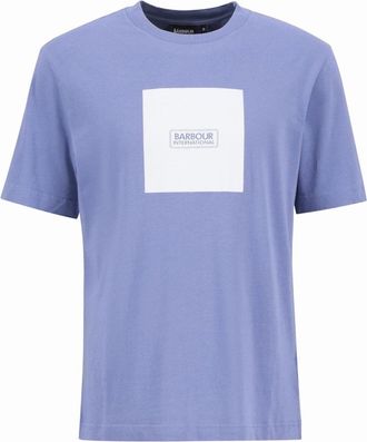 Barbour Mens Barbour International Mass Graphic T-Shirt BU58 Manor Blue - Size: 44