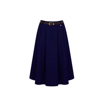 Am&eacute;lie & Am&eacute;lie Rokken, Dames, Blauw, XL, Cambridge Midi Rok