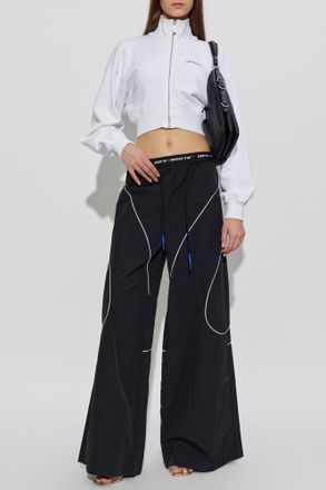 Off-white Sweatshirt With Logo, Womens, White