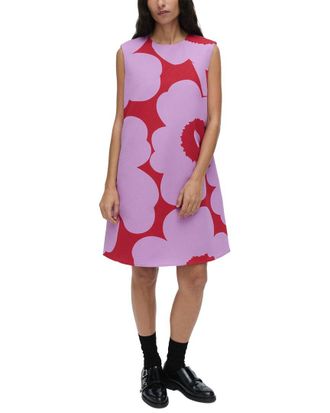 Marimekko Sopiva Unikko Linen-Blend Dress