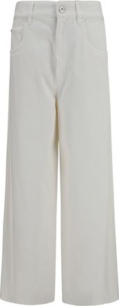 Brunello Cucinelli Womens Jeans Palazzo Panama Cotton Trousers
