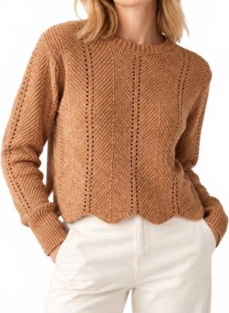Michael Stars Lakin Sweater In Gold Chenille