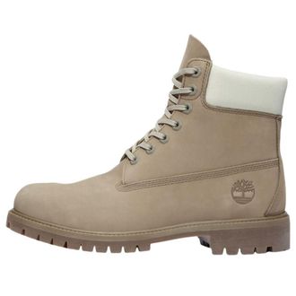 Timberland Premium 6 Inch Waterproof Medium Grey Nubuck Light Green TB0A2P6WA4E1
