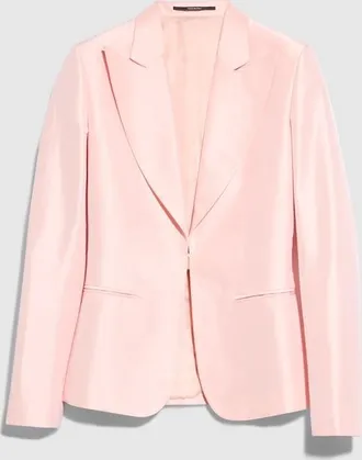 Gucci Fine Silk Faille Jacket, Pink