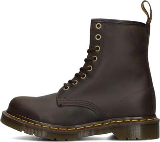 Dr. Martens Schoenen, Heren, Bruin, 43 EU, Leer, Bruine leren veterschoenen