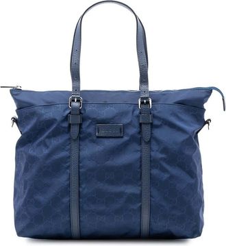 Gucci Pre-owned Gucci GG Nylon Satchel 510332 493075