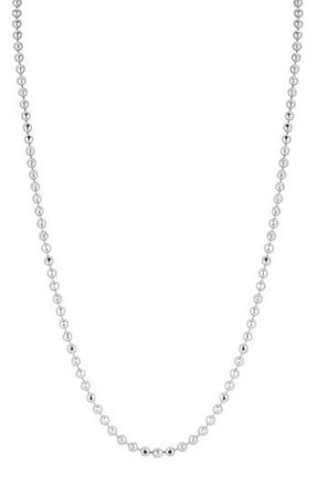 Glaze Jewelry Ball Chain Necklace in Silver at Nordstrom Rack, Size 18