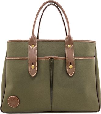 Hunting World Brown Khaki Canvas Tote Bag (Pre-Owned)
