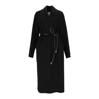 Sportmax Zannata Jas - Dames - Mantels - Zwart - Maat: XS Wol