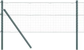 vidaXL Vidaxl - Fence Post 26 pcs Green 3.2 x 3.2 x 80 cm Steel