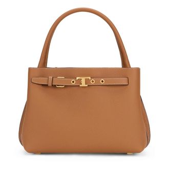 Tod's Mini Leather Handbag - female - Tods - Handbags - Brown - ONE SIZE - Bags
