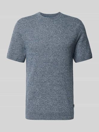 Jack & Jones Strickshirt mit Rundhalsausschnitt Modell RILEY in Jeansblau, Gr&ouml;&szlig;e XXL