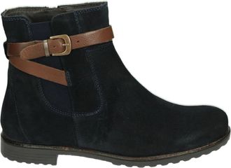 Ara Blauwe Su&egrave;de Westernlaars - Dames - Enkellaarsjes - Blauw - 39 EU - Su&egrave;de - Schoenen
