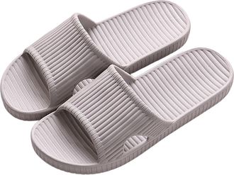 Generic Sliders Women, Womens Shower Slipper, Non-Slip Bathroom Shoes Beach Flip Flops Pool Slides Quick Drying Indoor Outdoor Summer Sandal Grey