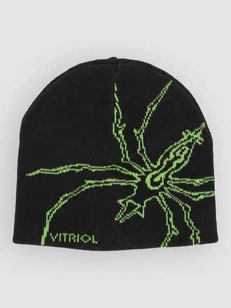 Vitriol Arachnid Skully Beanie schwarz
