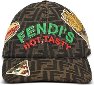 Fendi FF jacquard embroidered baseball cap - Brown