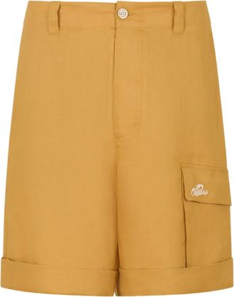 Marni embroidered-detail shorts - Yellow