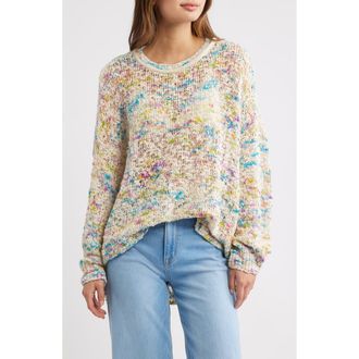 Free People Harlyn Sprinkle Sweater in Ivory Combo at Nordstrom, Size X-Small