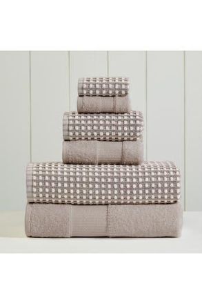 Modern Threads Luxury Spa Cobblestone Quick Dry 6-Piece Towel Set - White in Flax at Nordstrom Rack, Size 6 Piece Set