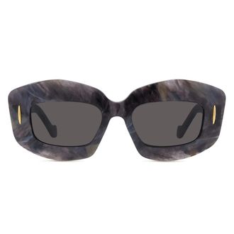 Loewe Anagram Black Rectangular Sunglasses
