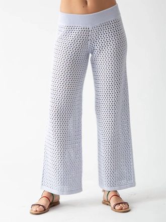 Electric & Rose Net Wide Leg Pant In Lavender