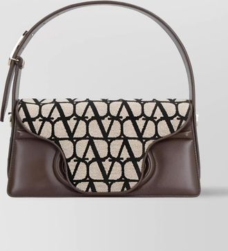 Valentino Garavani le grand deuxi&egrave;me leather shoulder bag
