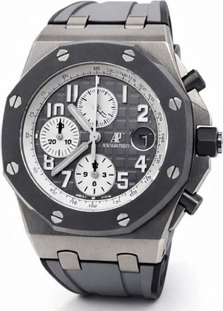 Audemars Piguet Pre-owned Audemars Piguet Royal Oak Offshore Chronograph Grey Dial Mens Watch 26470IO.OO.A006CA.01