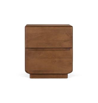 Giner&Colomer Mesita de noche de madera de mango 50 cm estilo escandinavo japandi