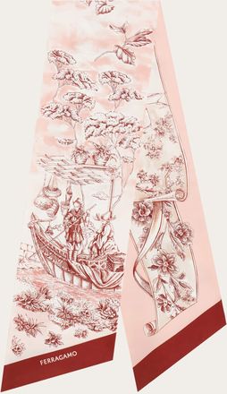 Ferragamo Women Ethnic print silk bandeau Pink